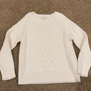 JCrew cable knit sweater